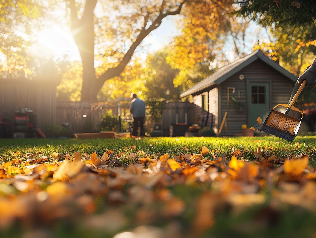 Raking and Removing Debris